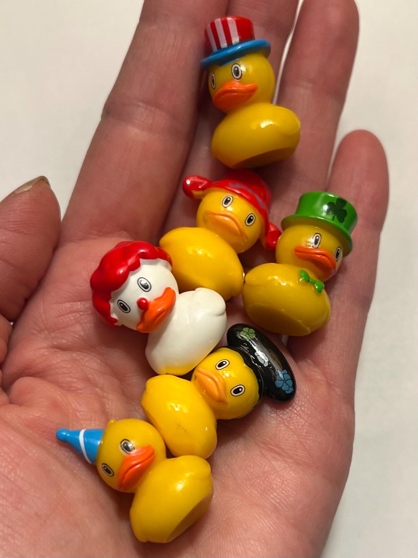 3D Acrylic Duck Charms - Holiday Spooky Mini duck Miniatures, 1 piece